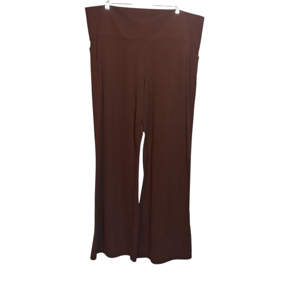 Athleta Salutation Stash Flare Pant Toasted Brown #465607 Athletic Size 3X - Picture 1 of 9